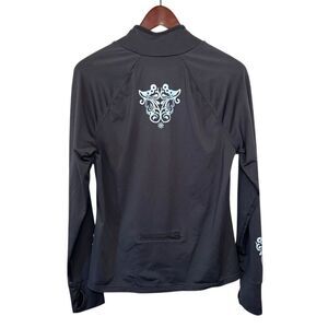 Athleta Women's Large Gray Pullover Hindsight Reflective‎ 1/4 Quarter Zip Jacket
